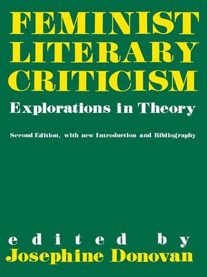 cover image of Feminist Literary Criticism